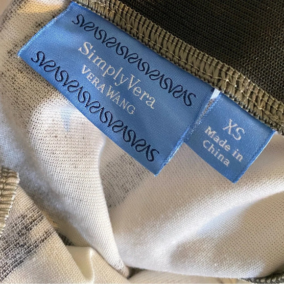 Vera Wang
Simply Vera Vera Wang Stretch Mini Skirt Ivory Black Xs - Picture 3 of 3